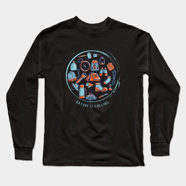 Nature is calling Long Sleeve T-Shirt by High Altitude